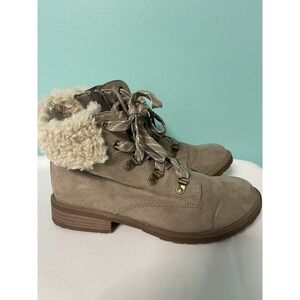 Wonder Nation  Size 6 Lace Up Ankle Boots Brown‎ Farm Outdoor Wear S-645